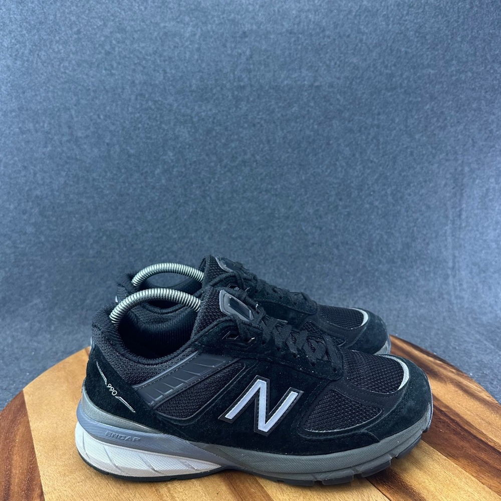 New Balance 990v5 Women's Sz 8D Black Running Walking Shoes Made in USA W990BK5